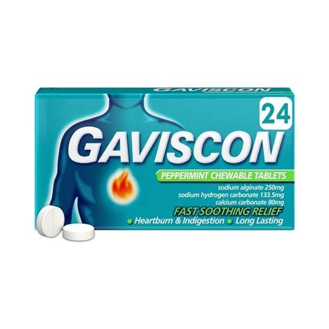 Gaviscon Peppermint Chewable Tablets Pack