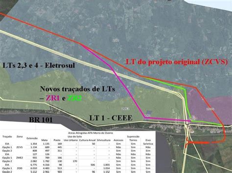 Mapa Os Tra Ados Do Projeto Da Linha De Transmiss O Lt Kv