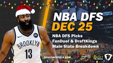 Nba Dfs Picks Draftkings And Fanduel Christmas Day Nba Dfs Picks Today