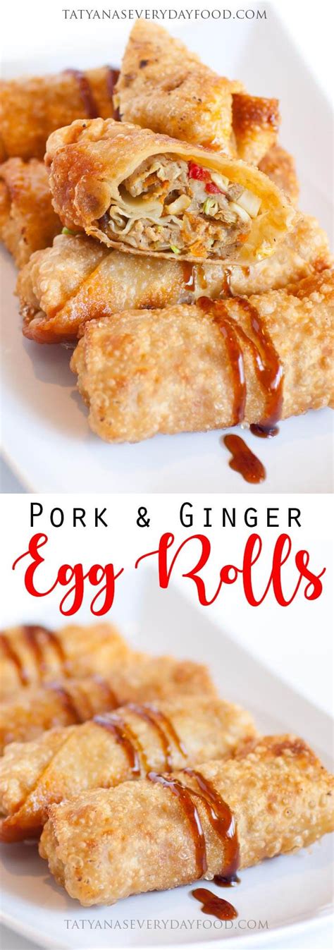 How To Make Pork Egg Rolls Tatyanas Everyday Food