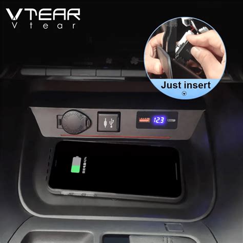 Vtear Rhd Car Center Console W Qi Wireless Charger Compatible With