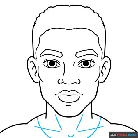 How To Draw A Black Mans Face Really Easy Drawing Tutorial