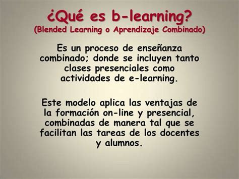 Como Planificar Una Clase En La Modalidad B Learning PPT