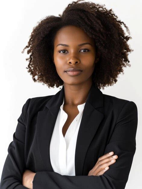 Una Mujer De Negocios Afroamericana Foto Premium