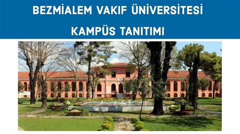 Bezmialem Vak F Niversitesi Renci G Z Nden Kamp S Tan T M Youtube