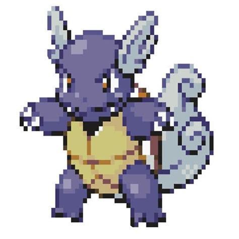 Pixel Wartortle By N N D Pe Pokemon Firered Pixel Art Pokemon