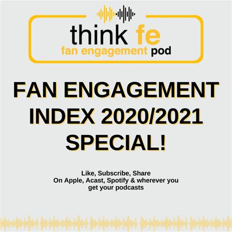 Fan Engagement Index 2020/2021 Special! | The Fan Engagement Pod on Acast