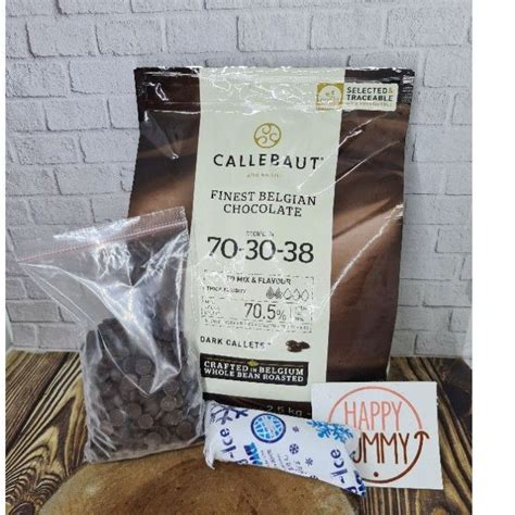 Jual Callebaut Dark Extra Bitter 70 Chocolate Callets Repack Cokelat