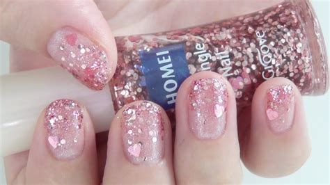 グリッターグラデーションネイル♡簡単セルフネイル Glitter Gradient Nail Youtube