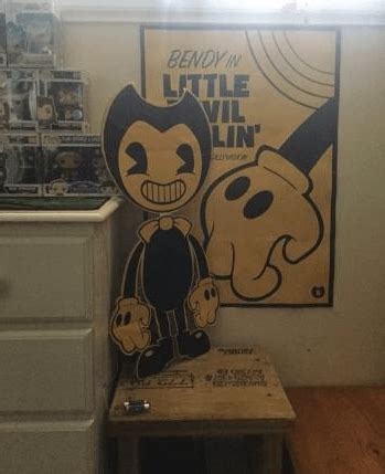 I made a real life Bendy poster and a Bendy cutout : r/BendyAndTheInkMachine