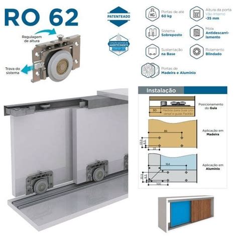 Sistema Deslizante Ro Universal Rometal Madeiramadeira