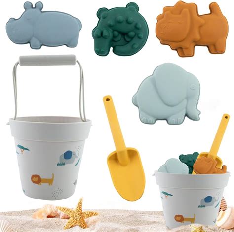 Mineup Sandspielzeug Set Aus Silikon Pcs Strandspielzeug F R Kinder