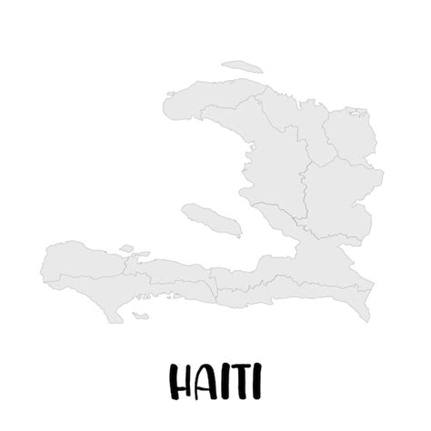 Premium Vector Haiti Vector Map Isolated On White Background High