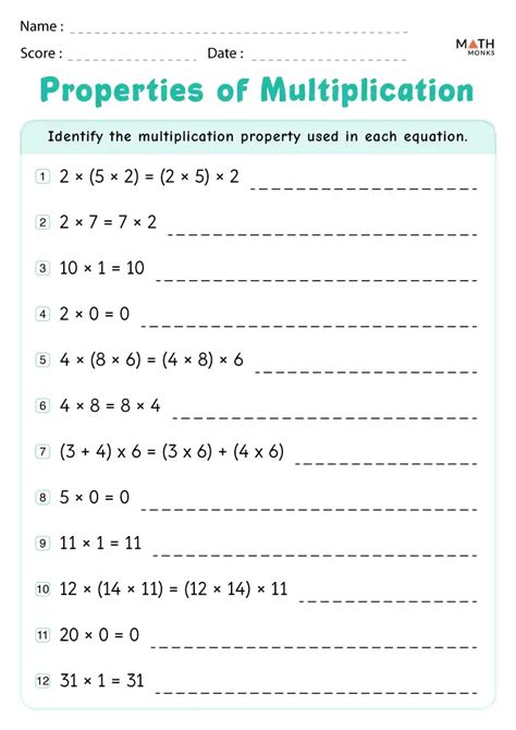 3rd Grade Math Properties Of Multiplication