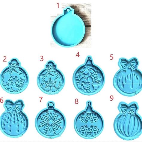 Christmas Ornament Silicone Mold Resin Moldssilicone Etsy