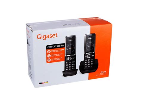 Радиотелефон DECT Gigaset Comfort 550 Duo RUS Black - купить с ...