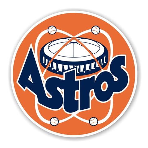 Houston Astros Retro Round Decal | Etsy