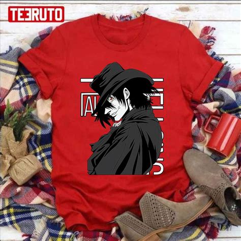 Characters Alucard Hellsing Anime Unisex T Shirt Teeruto