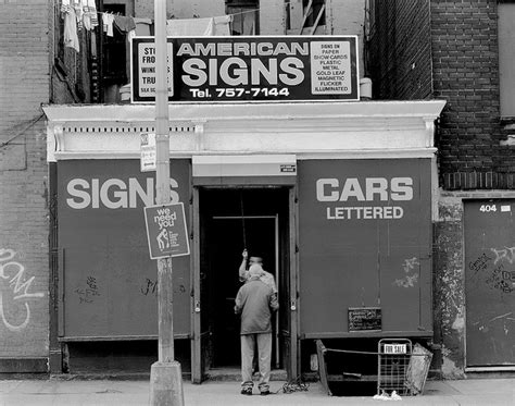 American Signs Hells Kitchen New York 1980s Hells Kitchen Nyc