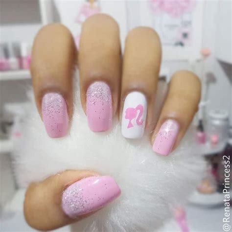 Barbie Pink Nails Nail Art Image