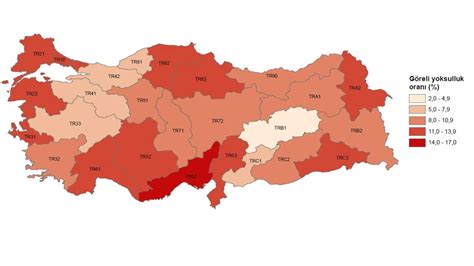 Türkiyede yoksulluk oranın en yüksek olduğu iller Bölge Haber Ajansı