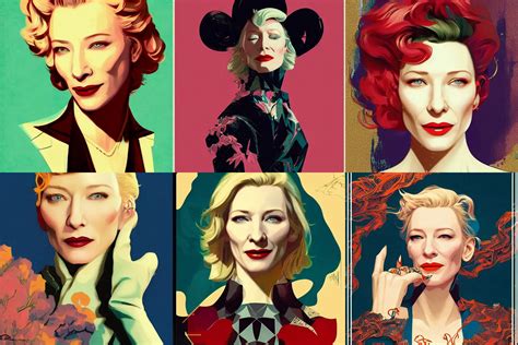 Cate Blanchett By Sachin Teng Karol Bak Rolf Stable Diffusion