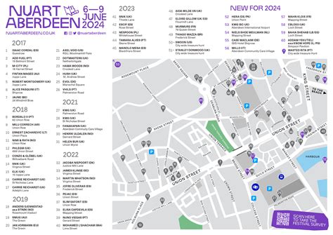 2024 Nuart Aberdeen Map | Nuart Aberdeen 2024