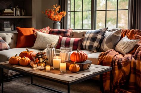 Cozy Fall Traditional Home Decor | Premium AI-generated image