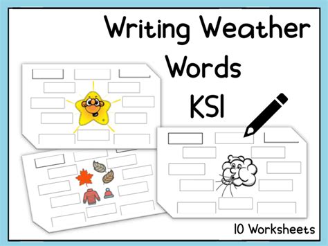 Writing Weather Words At Ks1 Teaching Resources