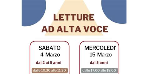 Letture Ad Alte Voce E Marzo Eventi A Reggio Emilia