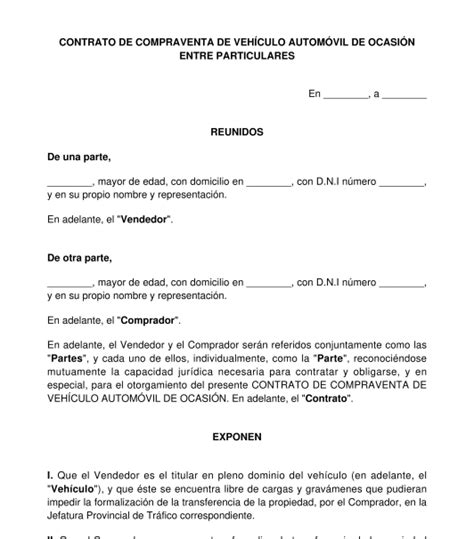 Introducir 76 Imagen Modelo De Contrato De Compraventa De Vehiculos Usados Abzlocalmx