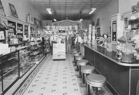 Lesters Drug Store Bridgeport Tx 1950 Soda Fountain Peoria