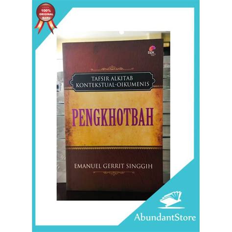 Jual Buku Tafsir Tafsiran Alkitab Kitab Pengkhotbah Shopee Indonesia