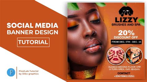 Makeup Artist Banner Design Pixellab Tutorial Banner Design On