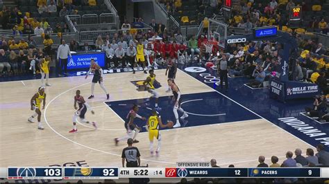 Challenge Of Called Foul Wizards Pacers NBA Official