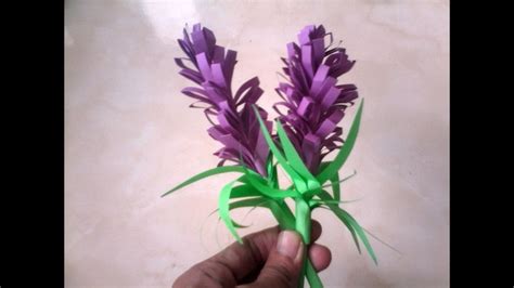 Paper Flower Lavender Flower Origami Papiroflexia Craft