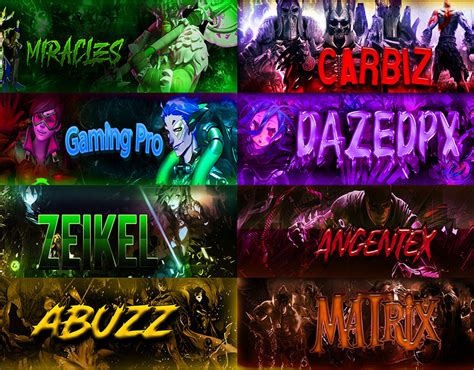 Gaming banner, YouTube banner, Twitch banner, Twitter | Behance