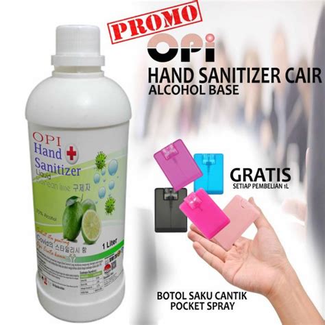 Jual Handsanitizer Liter Cair All Varian Free Botol Pocket Saku Slim