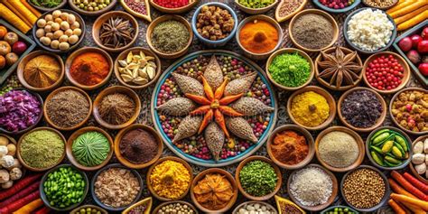 Kaleidoscope Of Eastern Delights A Variety Of Flavors And Colors Ai