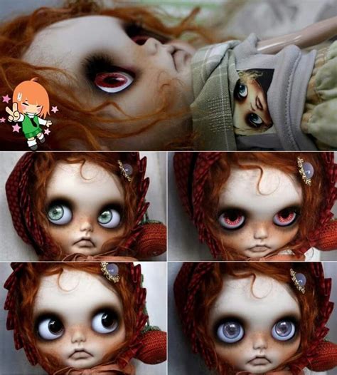 Ooak Blythe Lolita Goth Face Carving Blythe Dolls Art Dolls Ooak