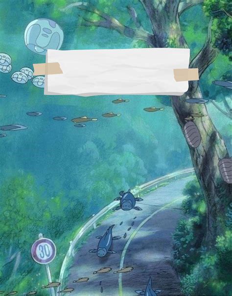 Studio Ghibli Themed Notebook Cover Book Cover Template Book Cover