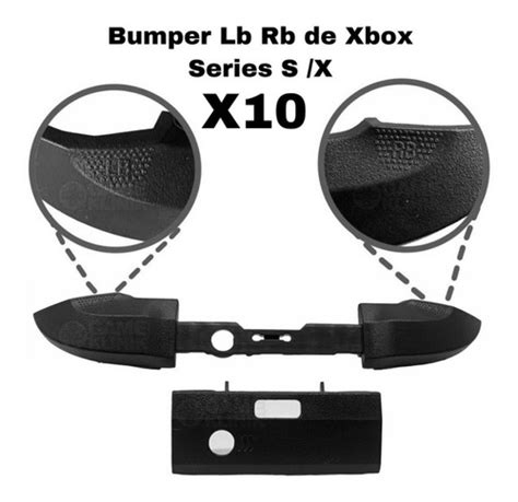 10 Bumper Rb Lb Xbox Series X S Gatillo Boton Negro O Blanco Mercadolibre