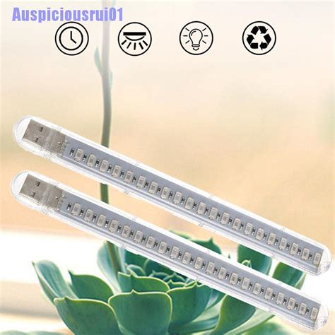 Auspiciosorui01 Usb Led Grow Light Full Spectrum 10W Dc 5V Para