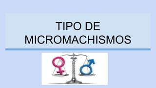 Tipos De Micromachismos Pdf