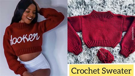 How To Crochet A Sweater With Letters Surface Slip Stitch Embroidery