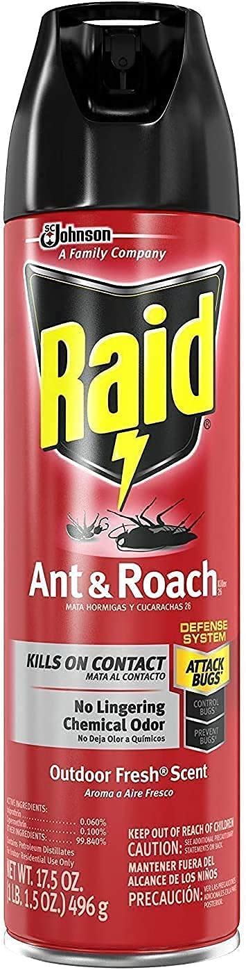 Raid Ant Roach Killer Defense System Outdoor Fresh Scent Ounce