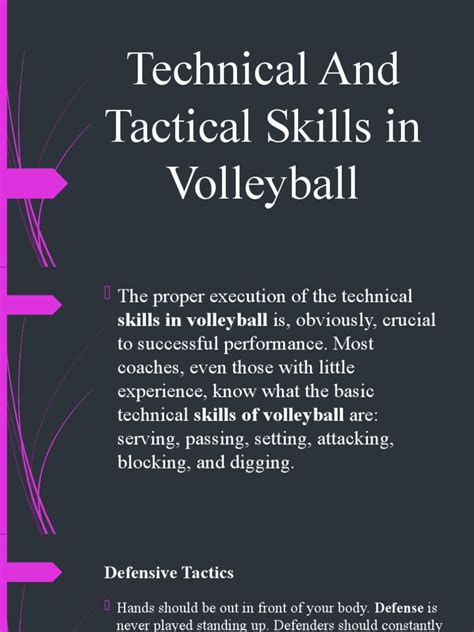 Technical And Tactical Skills In Volleyball Pdf