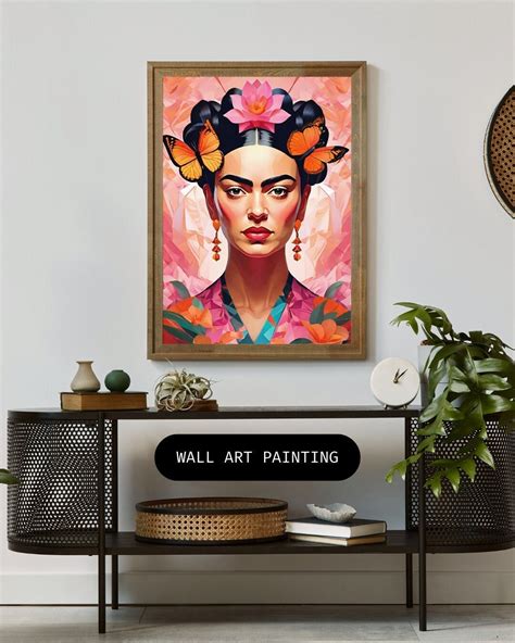 Frida Kahlo Canva Poster Street Pop Art Etsy De