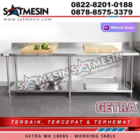 Jual Getra Wk Bs Working Table Meja Dapur Cm Stainless Di