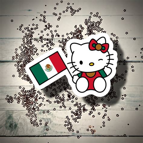 Hello Kitty Sticker Mexican Hello Kitty Sticker Hk Sticker Etsy